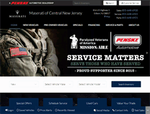 Tablet Screenshot of maseratiofcentralnj.com